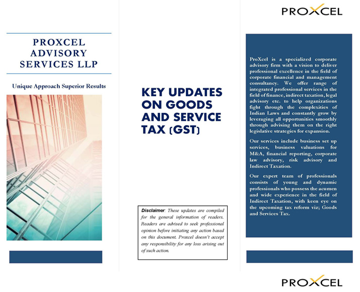 Key Updates on Goods and Services Tax
