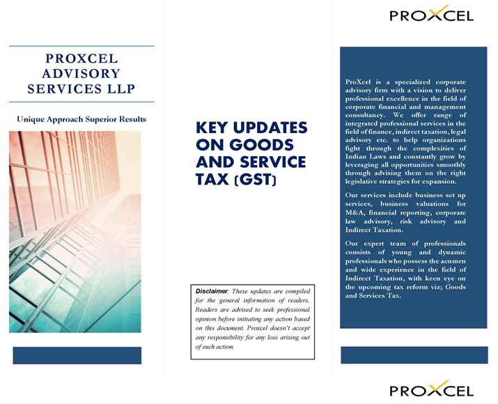 Key Updates on Goods and Services Tax Key Updates on Goods and Services Tax